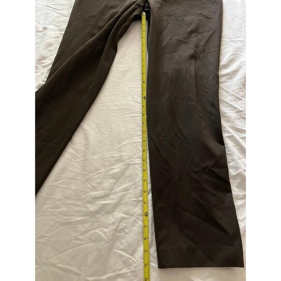 Talbots Womens Size 6 Heritage Stretch Brown Dress Pants Side Zip No Pockets - Picture 11 of 12